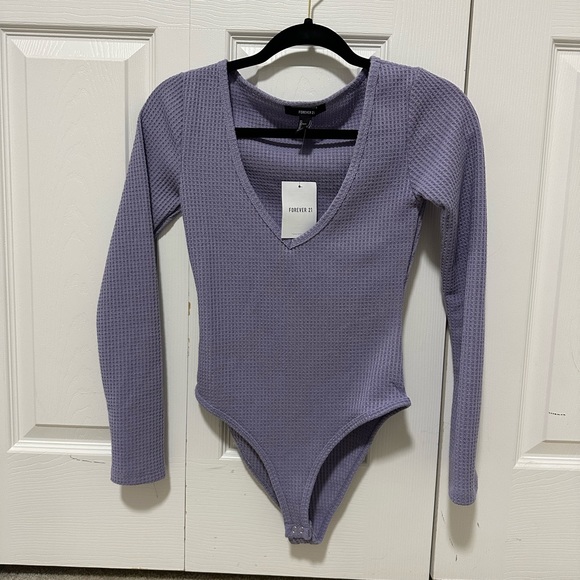 Tops - Purple Bodysuit NWT